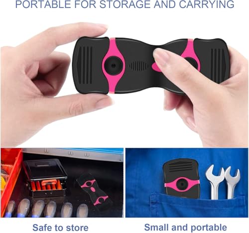 4 PCS Razor Blade Scraper with 40Pcs Metal and 40Pcs Plastic Blades, 2-in-1 Cleaning Scraper Tool for Cooktop Oven Floor Window Glass Car (Pink)