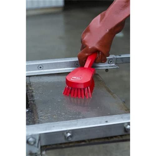 Vikan 41925 Brush,Washing,Stiff,10",PP/PBT,White - color: White