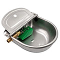 Automatic Dog Water Bowl Dispenser with Brass Float Valve and Drain Hole | Heavy‑Duty 304 Stainless Steel, Wall‑Mounted, Auto‑Refill Waterer, for Dogs, Cats, Chickens, Cattle, Pigs, Goats and Sheep