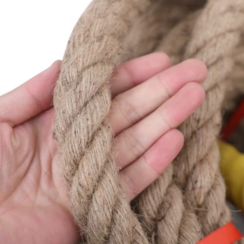 Jute Rope,1/2 inch x 50 FT Natural Twisted Manila Heavy Duty Hemp Ropes for Crafts,Swing for Tree,Gardening, Bundling, Hammock, Nautical, Tug of War, Railings, Home Decorating - size: 1/2 inch x 50FT