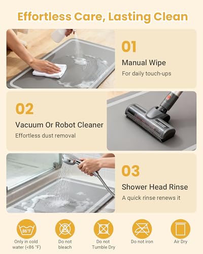 Soft Diatomaceous Earth Bath Mat, Super Absorbent Bath Mat, Quick Dry Large Bathroom Mats, Gray Bathroom Rugs Non Slip Washable, Stone Bath Mats Substitute, Bath Room Runner Decor, 15.74" x 47.2" - size: 1'4" x 3'11" (Rectangular)