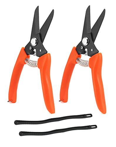 QWORK Hoof Trimmers Goat Hoof Trimming, 2 Pack 7" Multipurpose Nail Scissors Daily Trim for Pig Trotters, Sheep, Alpaca, Lamb and Pruning Potted Plants