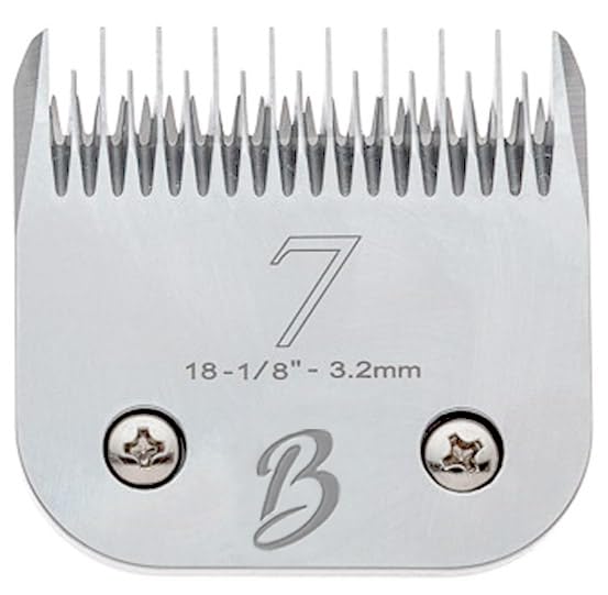 Detachable A Series 7 Skip Tooth Blade Dog Grooming Cuts Length 1/8" - 3.2mm Japanese High Carbon Steel 7 Dog Grooming Blade Supplies | Detachable Blade Clippers (Compatible A5 Series(B7) - color: 7 (1/8" or 3.2mm) Skip Tooth