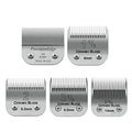 Replacement Blades set compatible with Oster Classic 76/Andis dog Clippers | Include（1-1/2+#2+3-1/2+3-3/4+T Outliners）Cut Length 0.1mm to 13mm，5 Pack - color: 0.1MM-13MM(5 PACK)