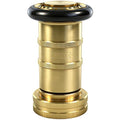 1-1/2" NPSH/NPT Brass Fire Hose Nozzle | Heavy Duty Adjustable Spray Jet Fog Nozzle, Constant Flow Industrial Firefighter Nozzle, 85 GPM, 100 PSI - size: 1-1/2"NPSH