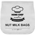 Large Nut Milk Bag - 12x12 Inches, 200 Micron Food Grade Nylon Mesh, Reusable Professional Strainer for Smooth Nut & Seed Milks, Juicing, Yogurt/Cheese/Tofu (1 Pack)