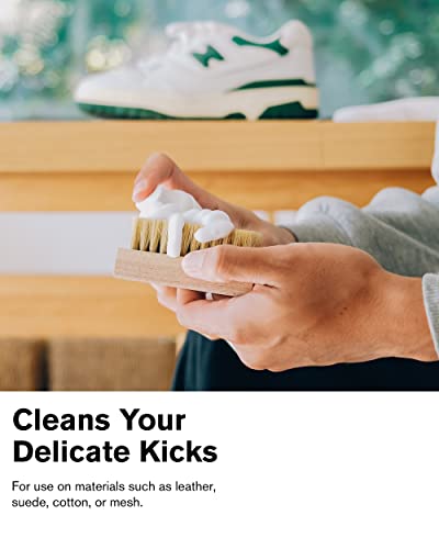 Jason Markk Delicates Shoe Cleaning Brush, Soft Bristles & Walnut Wood, Sneaker Care, Extra Gentle, Ideal for Footwear, Safe for Leather, Suede, Nubuck, Cotton, Knits - size: 1 Count (Pack of 1), style: Premium Brush