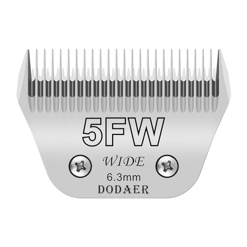 5FW Dog Grooming Blade,Compatible with Most Andis,Oster A5,Wahl km10 Clippers | Cutting length 1/4" 6.3mm - size: 5fw-6.3mm