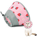 Cat Cone Collar Soft to Stop Licking, Adjustable, Foldable Lightweight Kitten Cones After Surgery Recovery for Cats & Kittens, Cat Cone Alternative, Easy Eating (Pink, S) - color: Pink, size: S