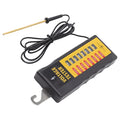 Generic Electric Fence Voltage Tester, 2000-12000V Wide Measurement Range with 8 Neon Lights, Portable Fault Finder, Ideal for Farms, Livestock & Ranch