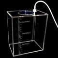 Acryli Made dosing Container, Liquid srorage Bucket, Aquarium Air Pump Accessories，dosing Pump Liquid containers,Reservoir (2.5L/0.66gal Blue lid) - size: 2.5L 1grid blue lid