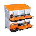 Chicken Nesting Boxes,6 Compartment Nesting Boxes for Laying Eggs,Wall Mount Poultry Roll Away Chicken Laying Boxes,Easy Egg Collection,Cleanable Pull Out Hen Roosting Boxes