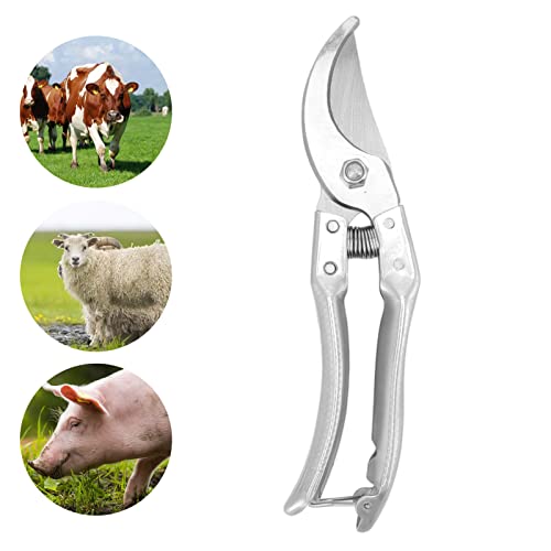 Goat Hoof Trimmers, Professional Stainless Steel, Ergonomic Handle, Animal Nail Clippers, 8.5 Inch Silver Durable Blade, - color: 1