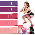 TechStone Resistance Bands Set – 5 Levels Loop Exercise Bands for Men & Women, Elastic Workout Bands for Home Gym, Training, Yoga & Fitness, Carry Bag Included - color: Red