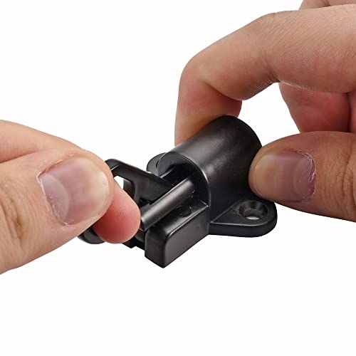 4 Packs Self-Closing Spring Latch Door Spring Bolt Locks Black | Small Spring Loaded Gate Latch Barrel Slide Bolt for Animal Coop Cage Pool Fence Window Attic Hatch Cupboard