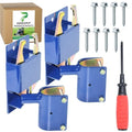 [Upgraded] 2 Pack Blue S16100100 Two Way Lockable Gate Latch | Include Hardware and Screwdriver, for Farm Gate Latch, Metal Gates with 1-5/8" to 2" Diameter Round Tubes - color: A06 xS16100300 Gate Latch for 1-5/8" to 2" Tubes
