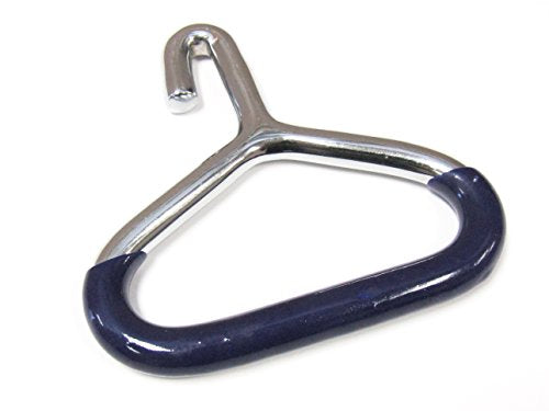 2-pcs Set Heavy Duty OB Handle or Obstetrical Chain Handle 5" x 3" Stainless Steel with Rubber Laminated Grip, Livestock, Veterinary Tool.