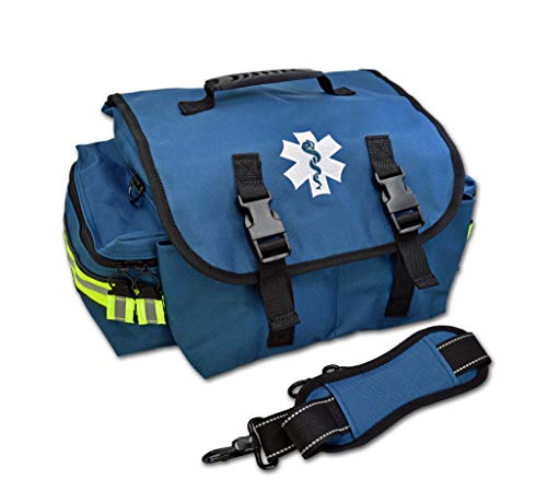 Lightning X Products Small EMT Medic First Responder Trauma EMS Jump Bag With Dividers - Navy Blue - color: Blue