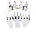 Sheep Shears Blades 9-Tooth Wool Shearing Comb and Cutter Blade Set for Alpaca Goats Wool Cutter Grooming Trimmer(9T Scimitar+Front Blade) - size: 9T scimitar+front blade