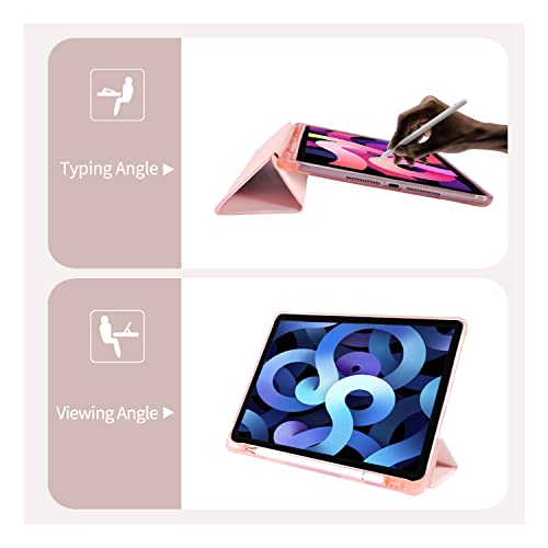 Cute Kawaii Pig for iPad Pro 13 Inch Case (M5/M4) 2025/2024 | with Pencil Holder | Auto Sleep/Wake | Multiple Viewing Angles Pink Leather Soft TPU Back Cover - color: Pig AA/Pink, size: 13-inch iPad Pro M5 2025/M4 2024