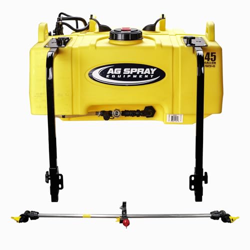 45 Gallon UTV Sprayer | 3-Nozzle Boomless, 4.0 GPM | 12V High-Flo Pump, 30 Ft. Coverage, Deluxe Spot Spray Handgun, 10 Ft. Wire Harness, Bed Mounted for UTVs and Pastures