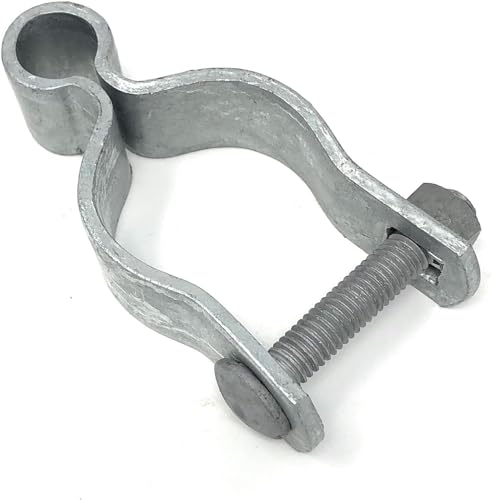 Female Gate Hinge - Pressed Steel, High Corrosion Resistance, Long Life Span - 2 Per Pack - Includes Required Carriage Bolt (Galvanized Steel, 1-7/8") - color: Galvanized Steel, size: 1-7/8"