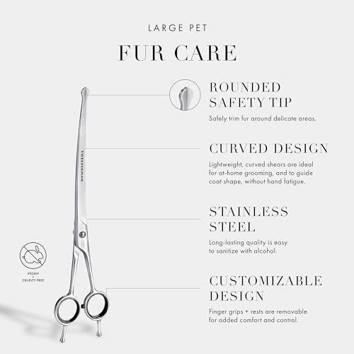Tweezerman 9" Pet Grooming Shears-Safety Round Tips for Medium/Large Dogs - style: 9" Shears