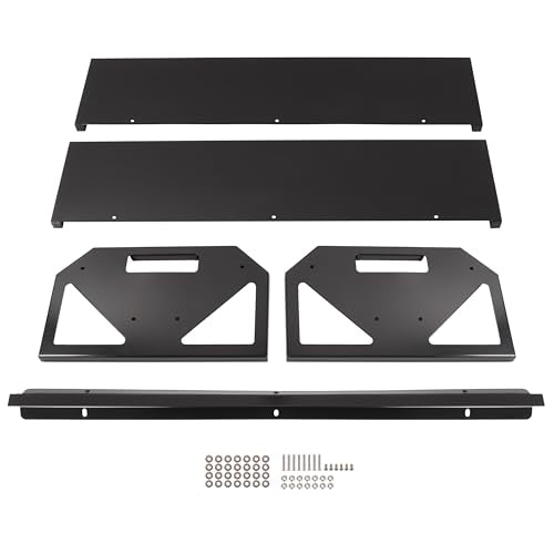 Livestock Feeding Trough 22 Gallon Capacity 45" Hay Feeder Heavy | Duty Livestock Trough Feeder Trough for Horse Sheep Cattle Hog V-Shaped Farm Sheds Pen Water Feeder Powder Coated Black Steel - color: Black