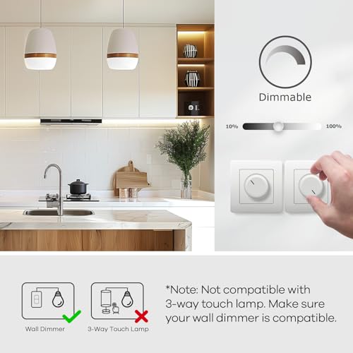 Linkind A19 LED Light Bulbs Dimmable, 100W Equivalent Light Bulbs, 16W, 5000K Daylight, 1600 Lumens LED Bulbs, E26 Standard Base, 120V, Lighting for Bedroom Living Room Home Office, 6 Packs - color: 5000k Daylight-100w 6pcs