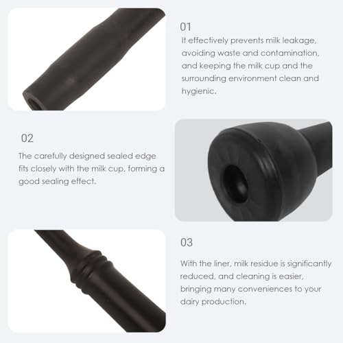 Milking Liner Rubber 4 Pcs, Rubber Inflation Liner for Cow (295) Milking Equipment for Cows - style: 295