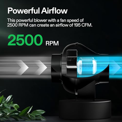 VIVOSUN D4 4" AC Motor Inline Fan, 195 CFM for Ventilation | Exhaust Booster Fan for Grow Tent, Attic, Basements or Kitchen, Hydroponics - size: 4 Inch, style: Basic