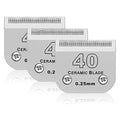40# Dog Grooming Ceramic Blades,Compatible with Andis,Oster A5,Wahl KM10 | Size 40# Detachable Blade 1/100-Inch 0.25MM Cut Length,3 Pack - size: 3pc 40:1/100''(0.25mm)