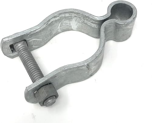 Female Gate Hinge - Pressed Steel, High Corrosion Resistance, Long Life Span - 2 Per Pack - Includes Required Carriage Bolt (Galvanized Steel, 1-7/8") - color: Galvanized Steel, size: 1-7/8"