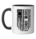 Livestock Show Uncle US Flag Livestock Show Uncle Ceramic Mug, Black/White, 11oz - color: Black/White, size: 11 Ounces