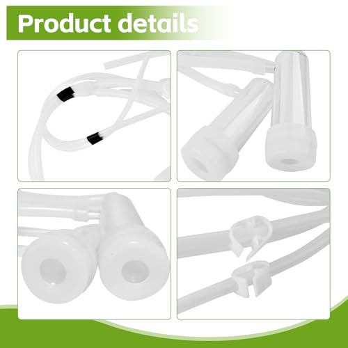 Goat Milking Machine Accessory Double Head Teat Cup | Leak Proof Goat Milking Teat Cups, Standard Size φ20mm - style: Goat