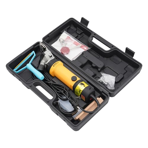 Professional Sheep Shears, 6-Speed Adjustable Electric Carpet Trimmer 690W Animal Shearing Clippers Heavy Duty Farm Livestock Haircut with Blades