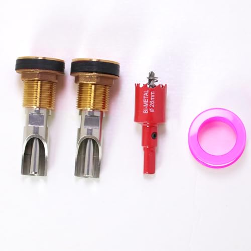 2PCS Pig Waterer Pig Water Nipple for Barrel Kit Automatic Pig Drinker Drinking System Stainless Steel Hog Water Feeder with Brass Water Tank Connectors Kit for Pig (Copper, 2 BS Pig Waterer) - size: 2 BS Pig Waterer