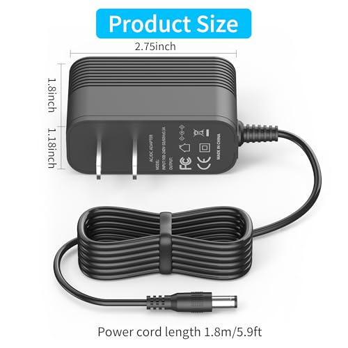 12V Charger for FarmLite Automatic Chicken Coop Door Opener AC Adapter Power Supply Replacement