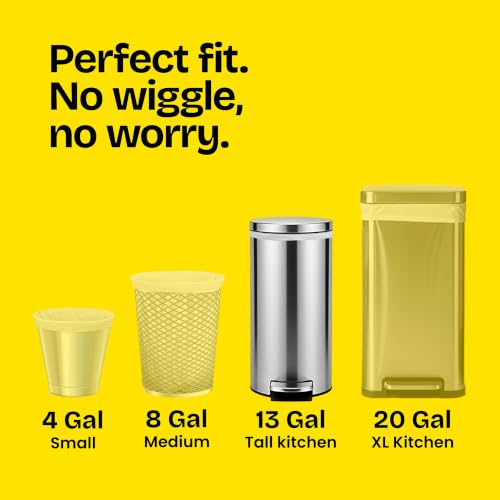 Glad Tall Kitchen Drawstring Trash Bags - Odorshield 13 Gallon White Trash Bag, Febreze Fresh Clean, 110 Count | Febreze Freshness, Rip and Tear Resistant, Fresh Clean Scented Garbage Bags, Household Essentials - size: 110 Count (Pack of 1)