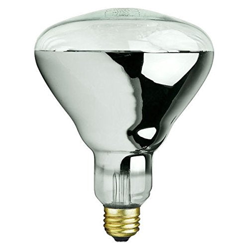 125 WATT Clear BROODER Heat LAMP Bulb Chicken COOP Hen House Baby Chick 250w
