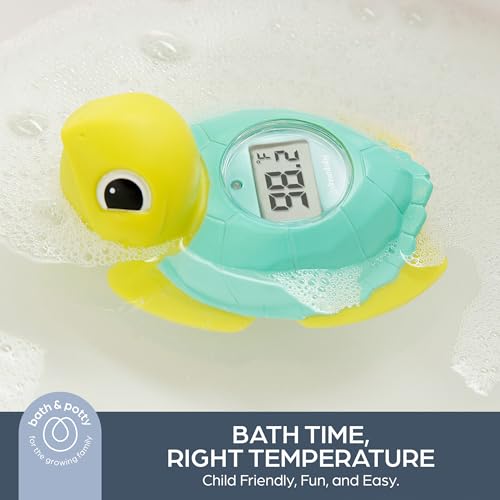 Dreambaby Baby Bath Thermometer - Turtle Water Thermometer for Bathtub | Instant Digital Water & Room Temperature - Fun Floating Turtle Toy - Helps Monitor Bath Water Temperature - color: Turtle