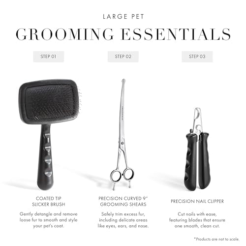 Tweezerman 9" Pet Grooming Shears-Safety Round Tips for Medium/Large Dogs - style: 9" Shears