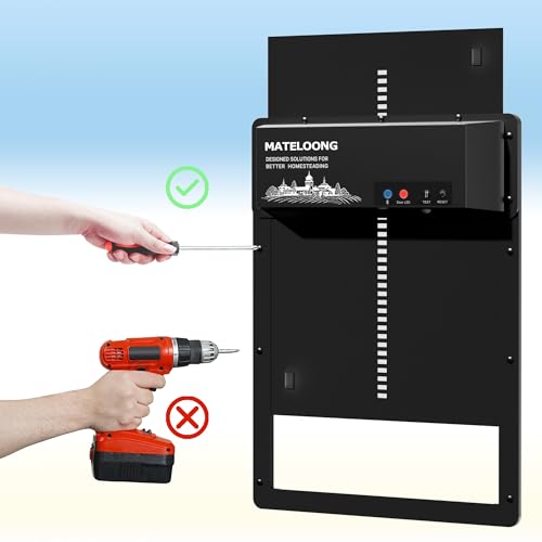 Accessory Kit for Automatic Chicken Coop Door - Includes Spare Charger and Screws for Easy Maintenance and Repairs