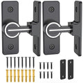 90 Degree Barn Door Lock, Heavy Duty Locks, Luminous Black-2 Pack | Flip Sliding Gate Latches for Garden, Bathroom, Garage & Sliding Doors - size: 2 Pack Luminous Black