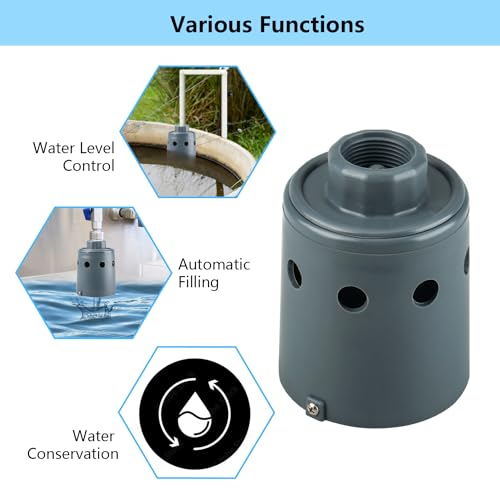 1-Inch Stock Tank Float Valve, Automatic Water Level Control | Replace OME 718H Water Trough Float Valve, Cattle Water Tank Float Valve, Livestock Water Tank Float，High-flow Design
