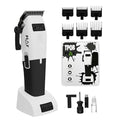 TPOB Play Barber Hair Clippers for Men 7500 RPM with Rubber Grips (White) - color: White
