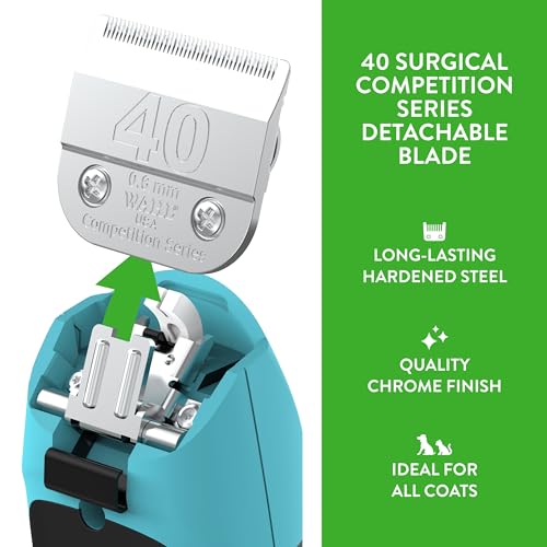 Wahl Professional Animal Competition Blade, 2352-100, 40 | Surgical, Detachable Blade with 3/128 in Cut Length - size: 40
