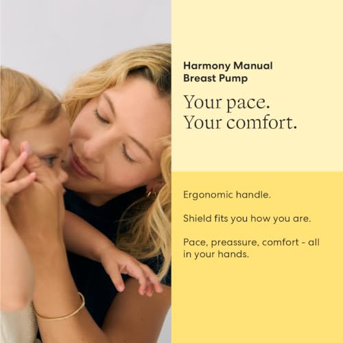 Medela Harmony Manual Breast Pump, On-the-Go, More Milk Output - style: Harmony Manual Breast Pump