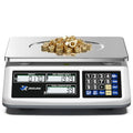 Counting Scale (66lb/30kg, 0.1g), lb/oz/g/kg Industrial Parts Scale with Dual LCD Display, Digital Inventory Scale for Small Parts Coins Pieces Tickets, Precision Gram Scale with Alarm Mode - style: 30kg x 0.1g with 3 Displays