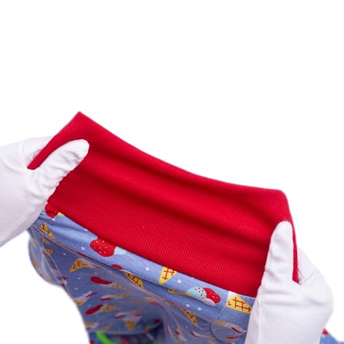 Dog Surgery Recovery Suit Female Male for Dogs After Surgery Medium Large Dogs Onesie Dog Pajamas Pjs Clothes (red ice Cream, 28 (Chest 26.77 in | Backlength 18.11)) - color: red ice cream, size: 28 (Chest 26.77 in | Backlength 18.11)